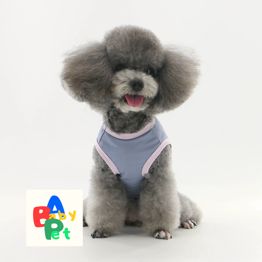Summer Cooling Cotton Vest for Teddy Dogs (Post-Spaying/Neutering)