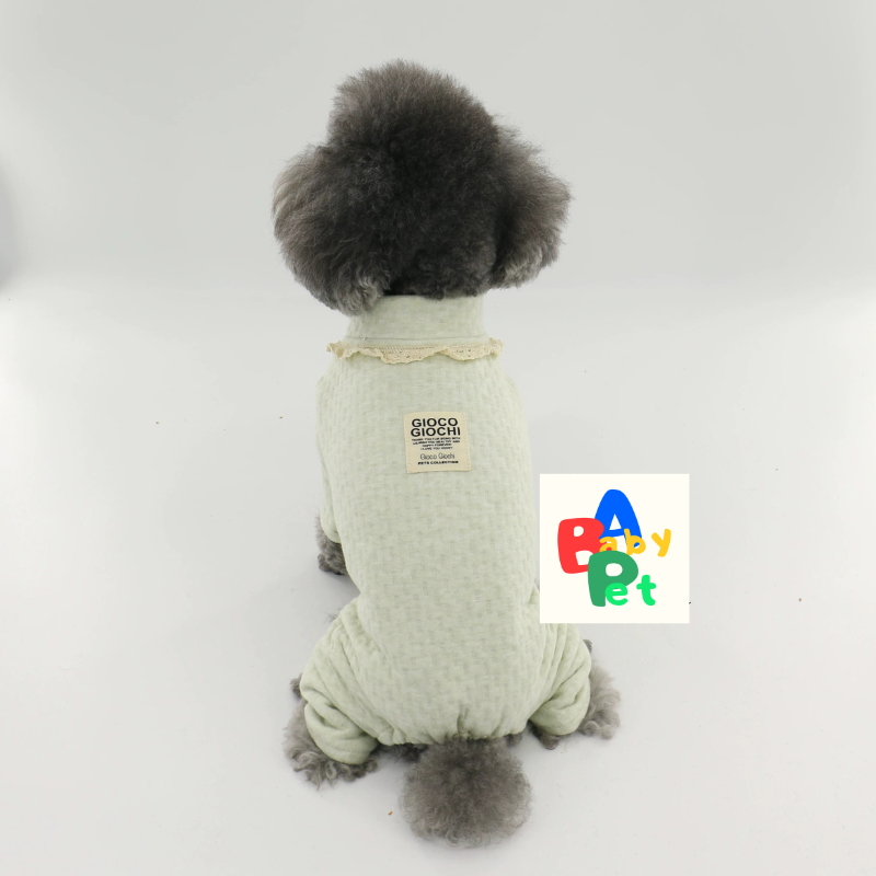 Original Spring/Autumn Thick Cotton-Padded Four-Legged Dog Teddy Onesie