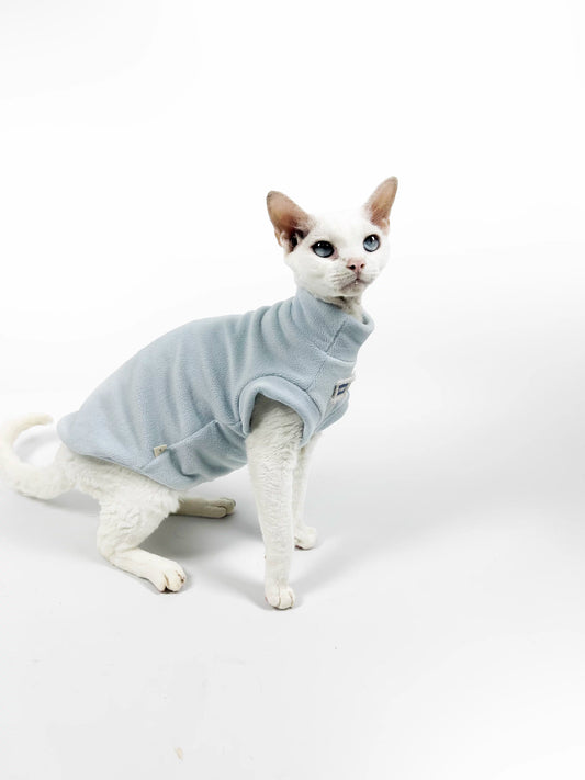 Autumn/Winter Hairless Cat-themed Vest by Sphynx and Devon, Soft and Warm