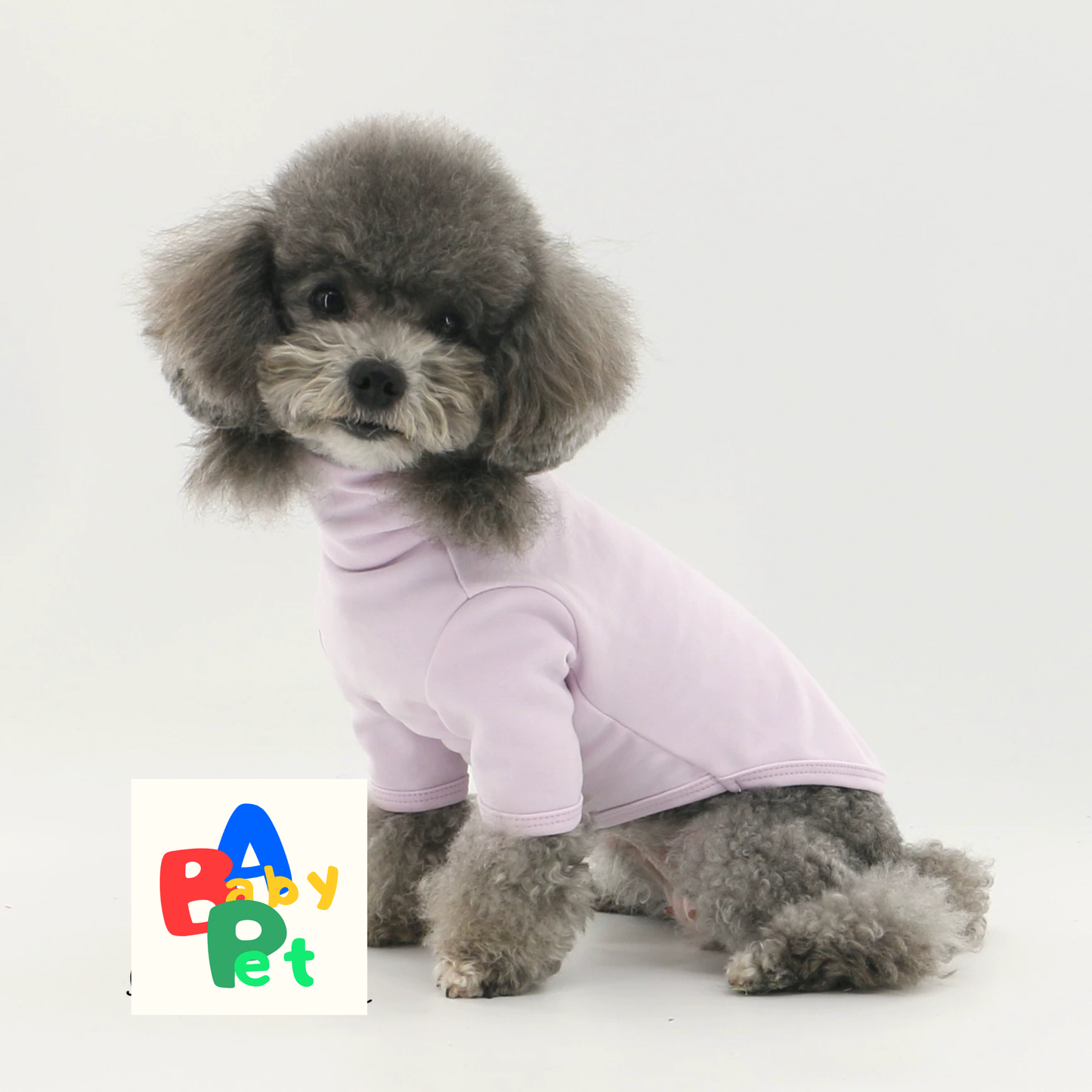 Pet Spring and Autumn Thin Pure Cotton Super Soft High Neck Round Neck Basic Base Shirt Teddy Dog T-shirt