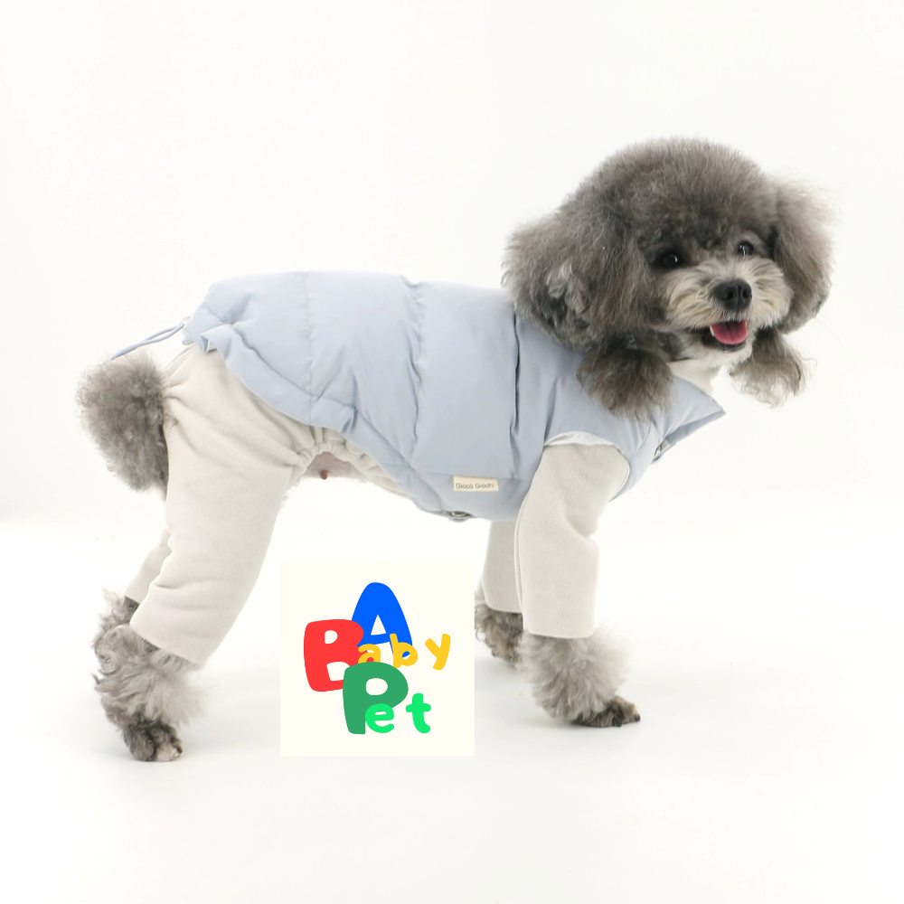 Original Pet Autumn/Winter Thick Sleeveless Adjustable Down Jacket, Warm Teddy Vest for Cats