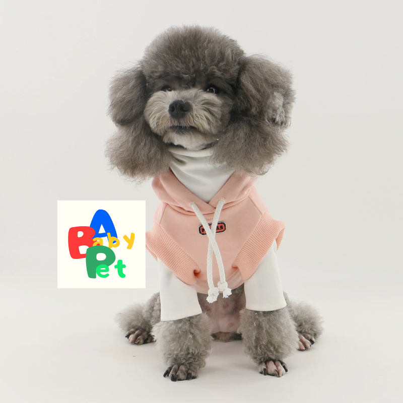 Original Pet Style Spring/Autumn Patchwork Hooded Sweatshirt Vest for Teddy and Bichon Frises