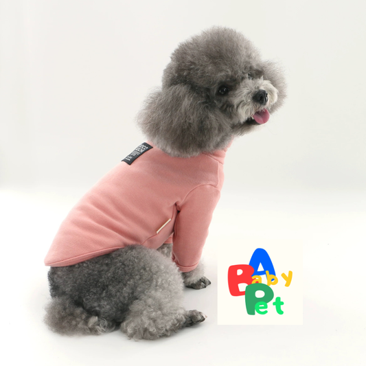 Thick, extra-soft, warm turtleneck base layer for pets in autumn and winter