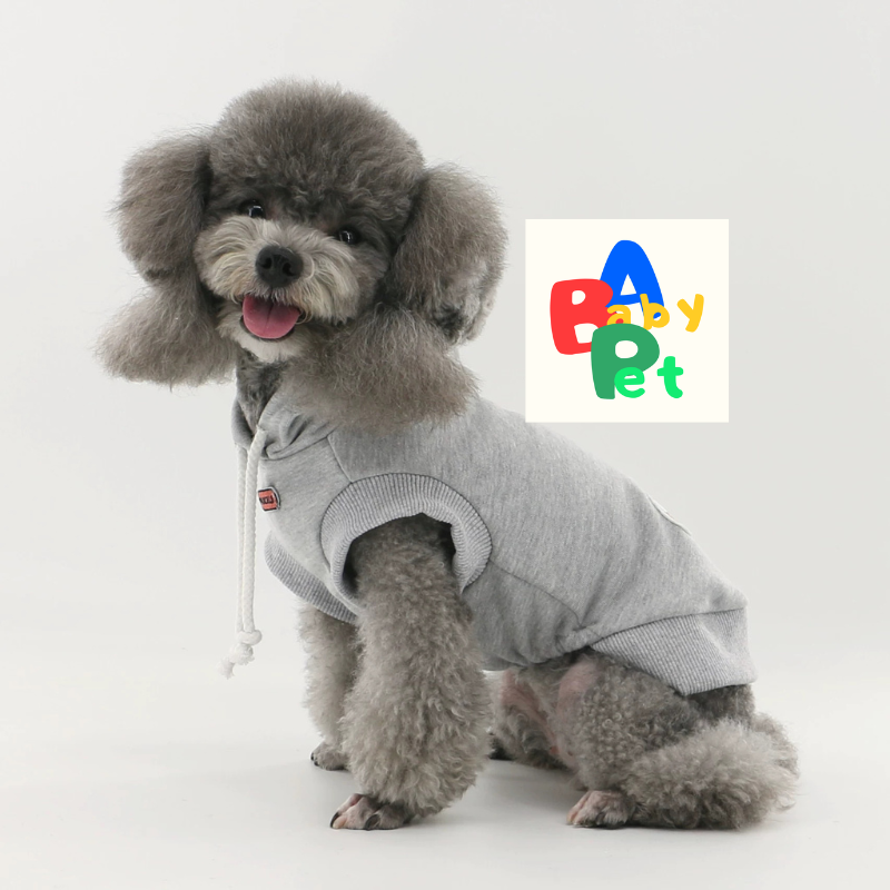 Original Pet Style Spring/Autumn Patchwork Hooded Sweatshirt Vest for Teddy and Bichon Frises