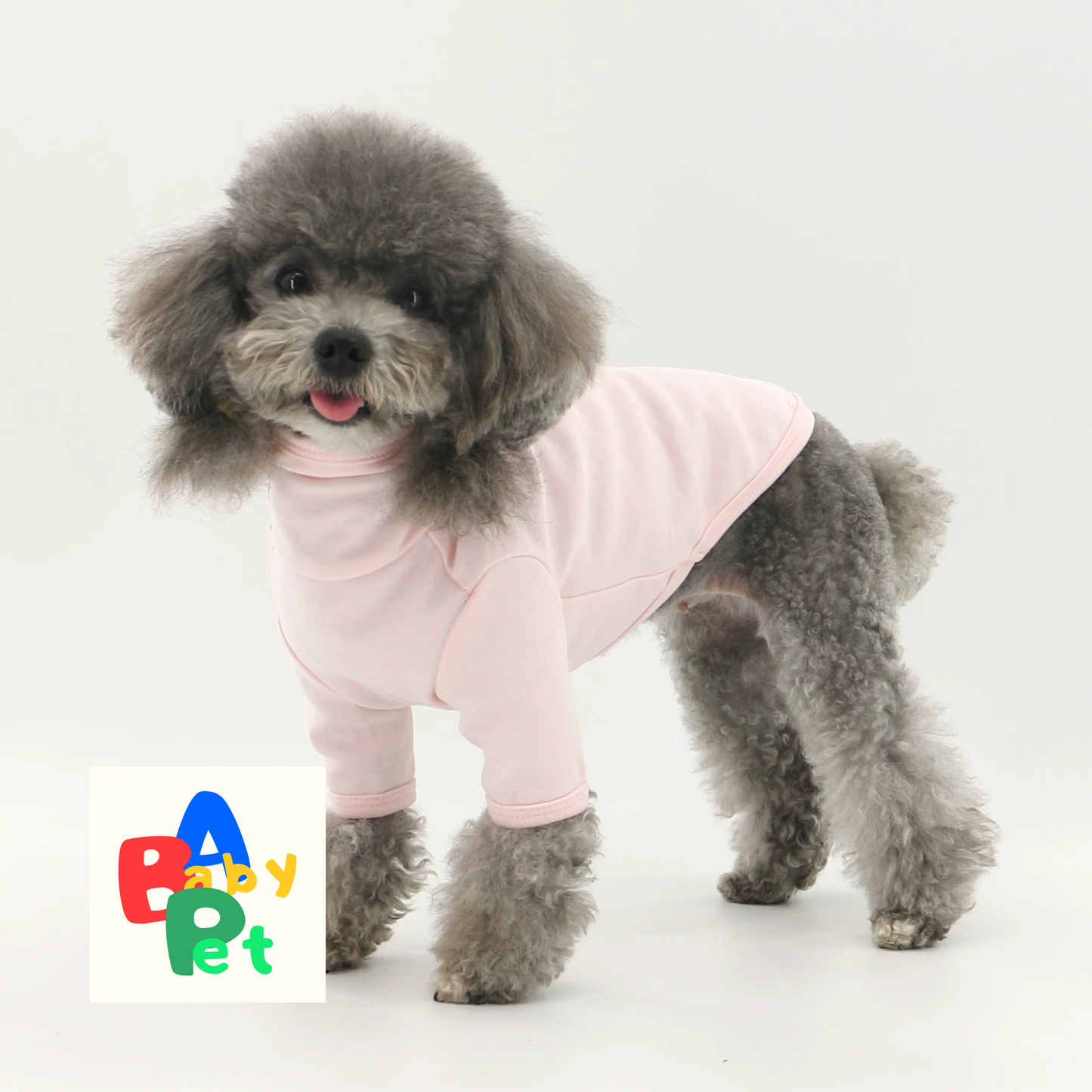 Pet Spring and Autumn Thin Pure Cotton Super Soft High Neck Round Neck Basic Base Shirt Teddy Dog T-shirt