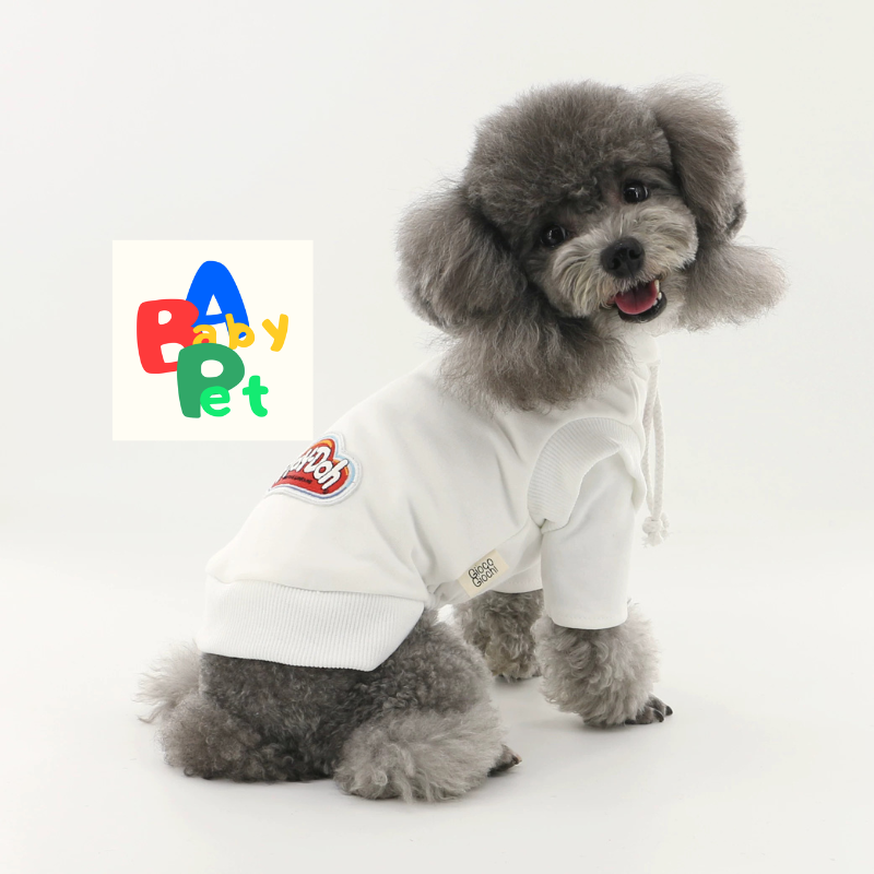 Original Pet Style Spring/Autumn Patchwork Hooded Sweatshirt Vest for Teddy and Bichon Frises