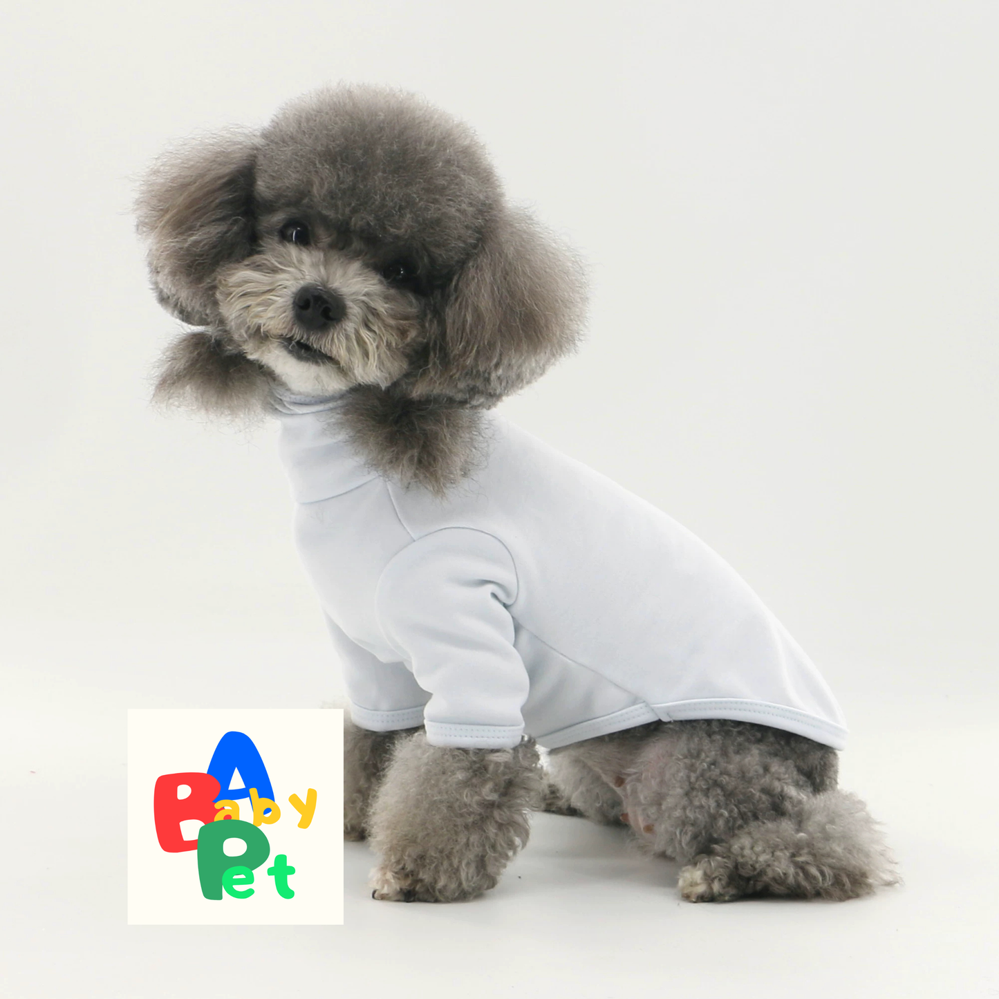 Pet Spring and Autumn Thin Pure Cotton Super Soft High Neck Round Neck Basic Base Shirt Teddy Dog T-shirt