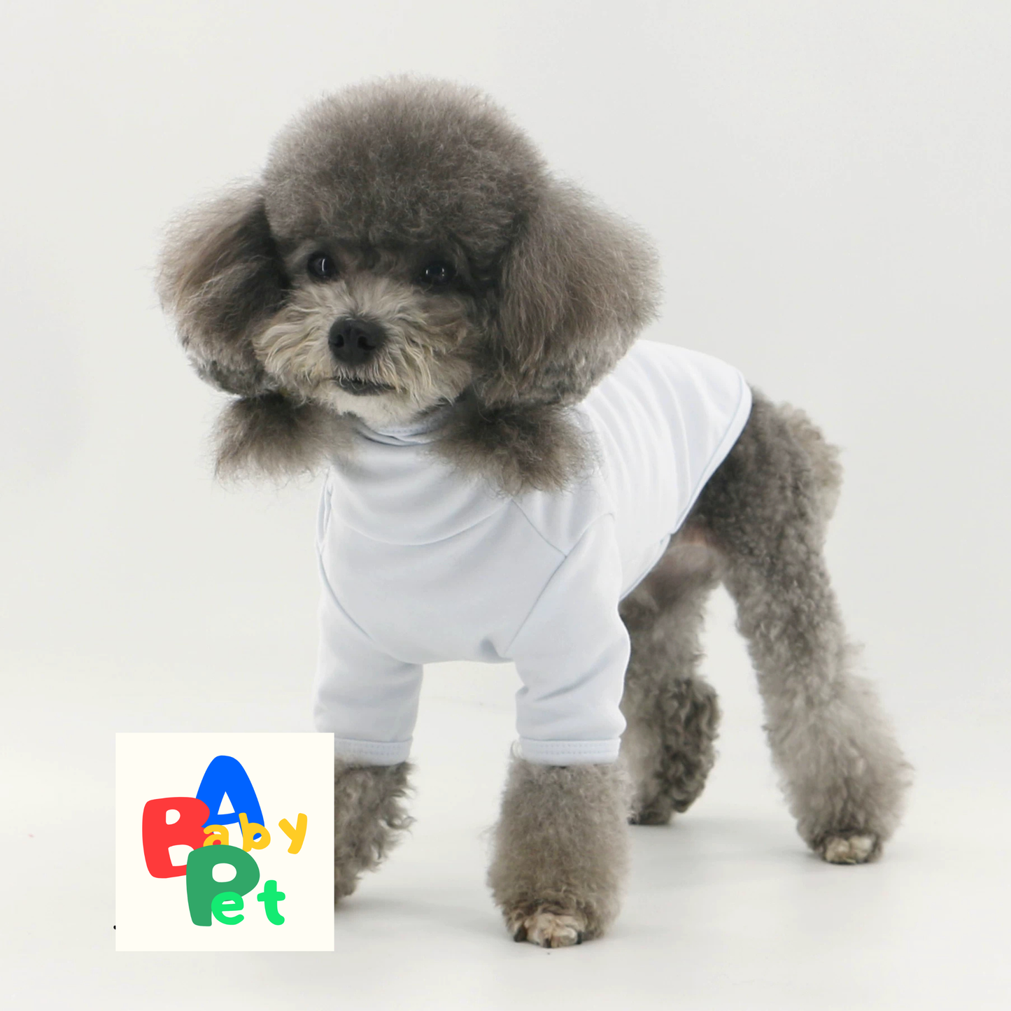 Pet Spring and Autumn Thin Pure Cotton Super Soft High Neck Round Neck Basic Base Shirt Teddy Dog T-shirt
