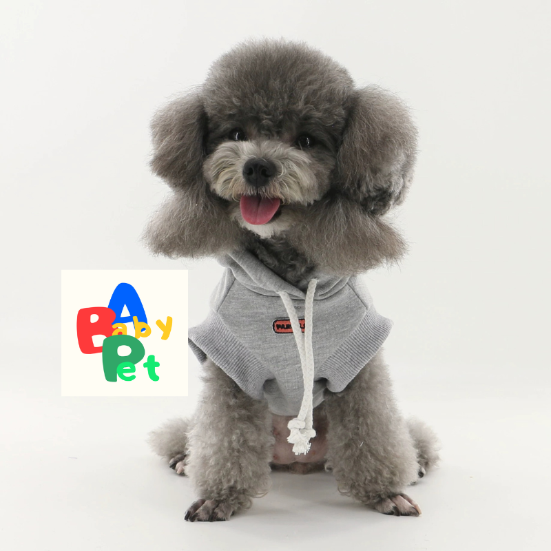 Original Pet Style Spring/Autumn Patchwork Hooded Sweatshirt Vest for Teddy and Bichon Frises