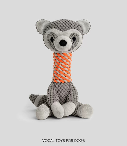 Small dog toy, chewable, makes sound, plush toy, chewable rope, perfect for small dogs like Corgis, a great way to keep them entertained and relieve boredom