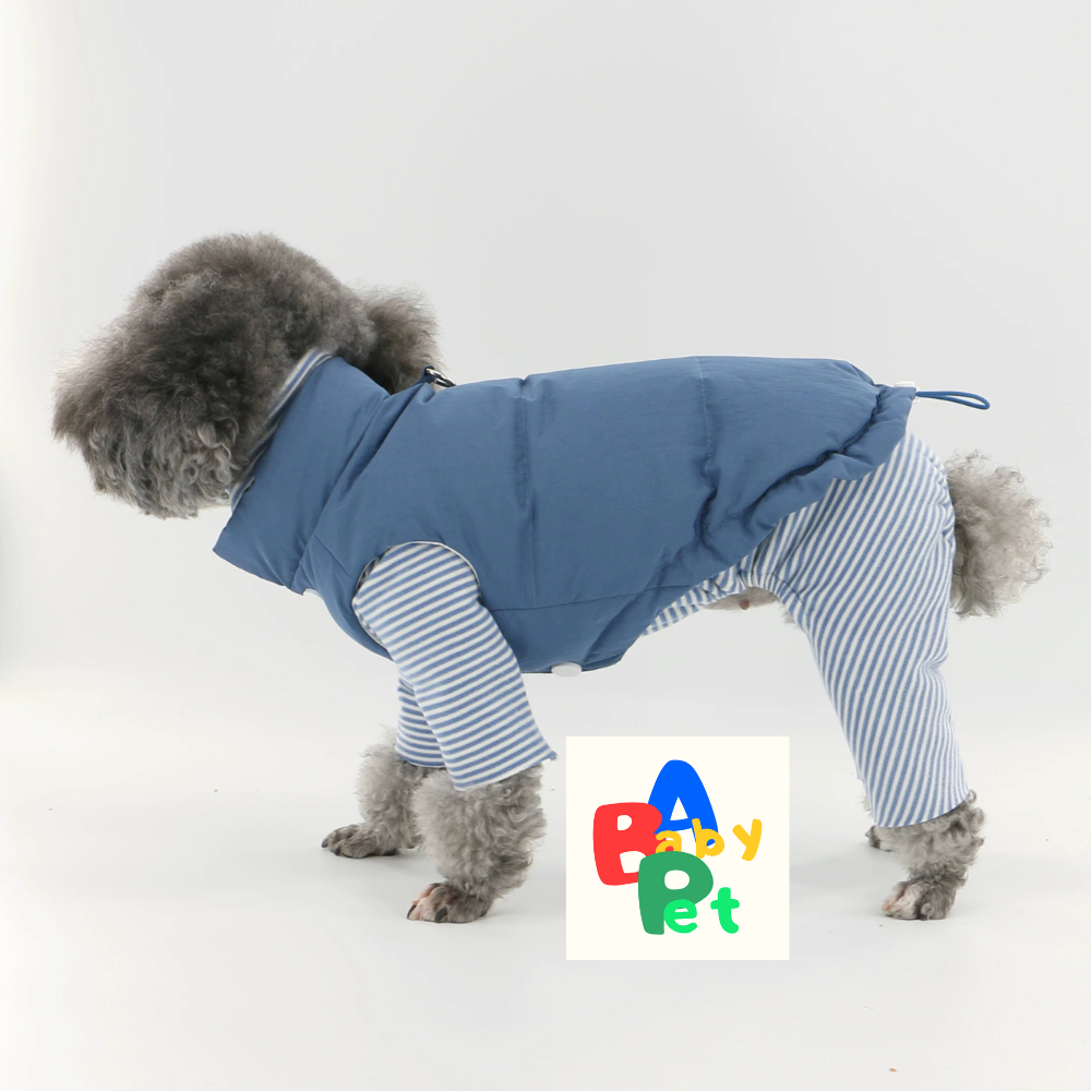 Original Pet Autumn/Winter Thick Sleeveless Adjustable Down Jacket, Warm Teddy Vest for Cats