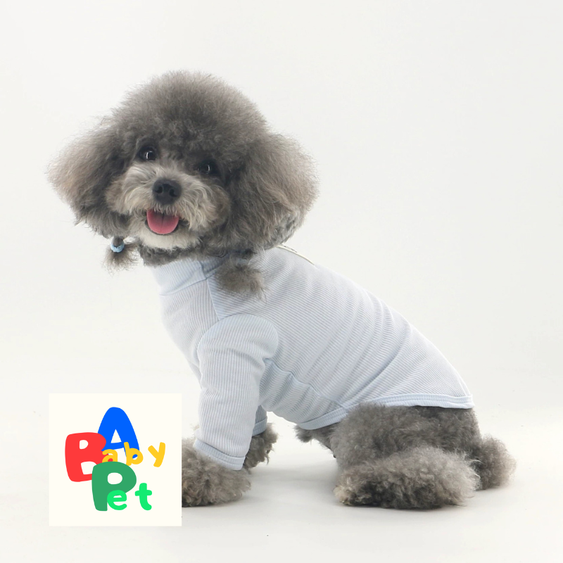 Original pet spring/summer lightweight super stretchy and soft ribbed vest for Teddy, Bichon, and Schnauzer