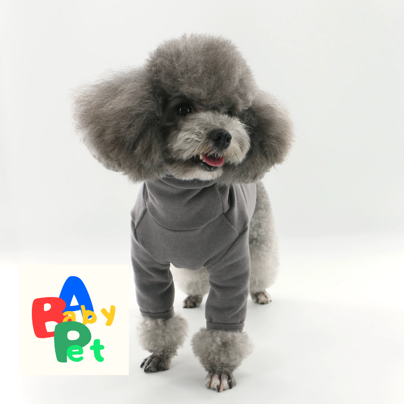 Thick, extra-soft, warm turtleneck base layer for pets in autumn and winter