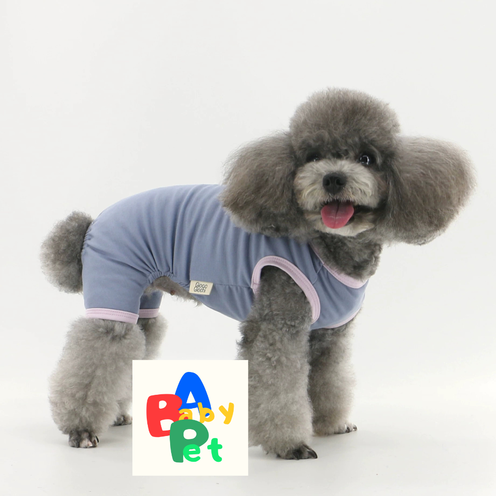 Summer Cooling Cotton Vest for Teddy Dogs (Post-Spaying/Neutering)