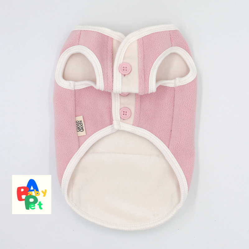 Thick Fleece/Snow Fox Fleece Vest for Pets, Color Blocking, Extra Thick, Suitable for Cats, Dogs, and Teddy Bears (Vest Only)