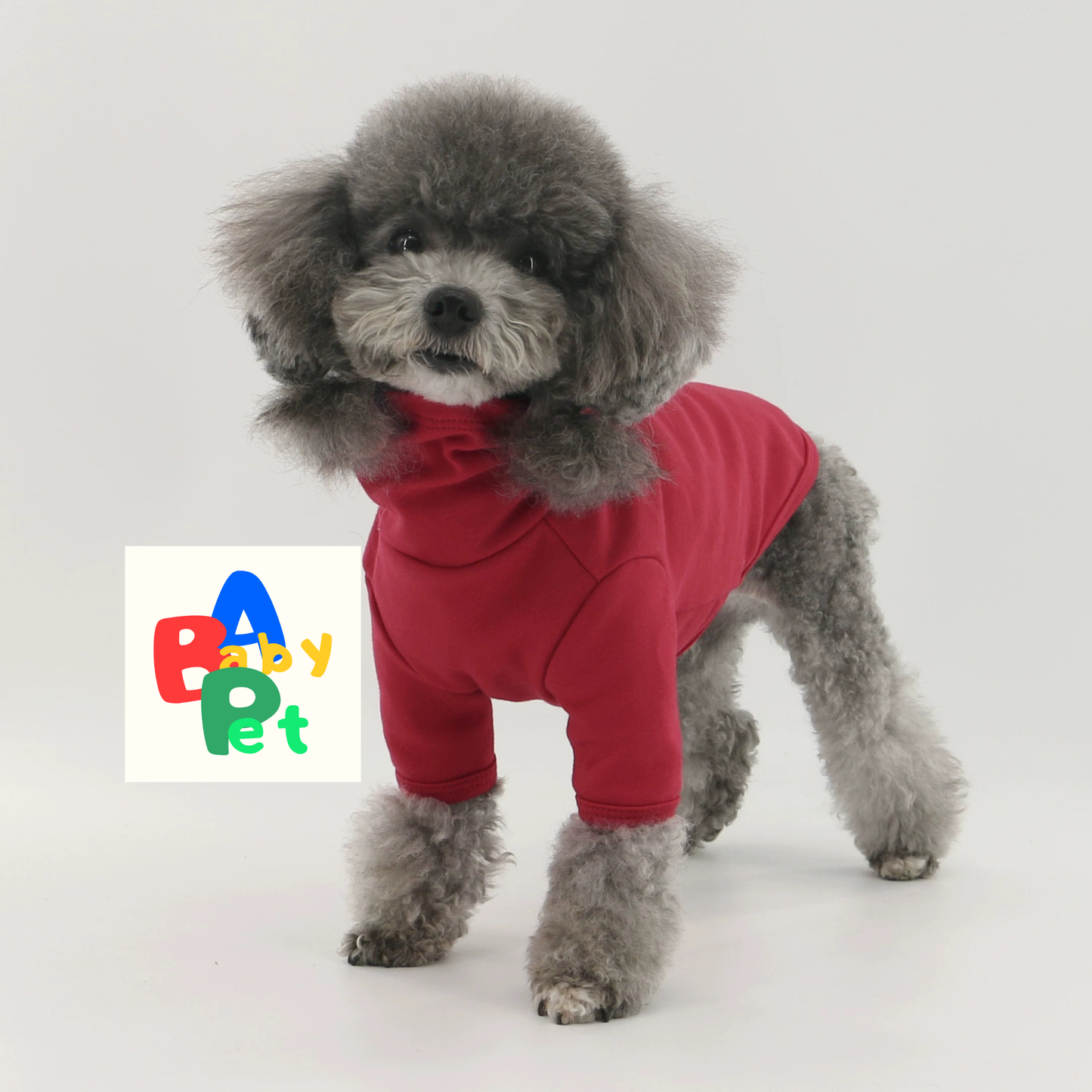 Pet Spring and Autumn Thin Pure Cotton Super Soft High Neck Round Neck Basic Base Shirt Teddy Dog T-shirt