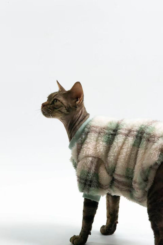 Hairless Cat Clothing: Sphynx & Devon Rex — Reversible, Soft Cotton Fleece for Warmth and Comfort (Winter Edition)
