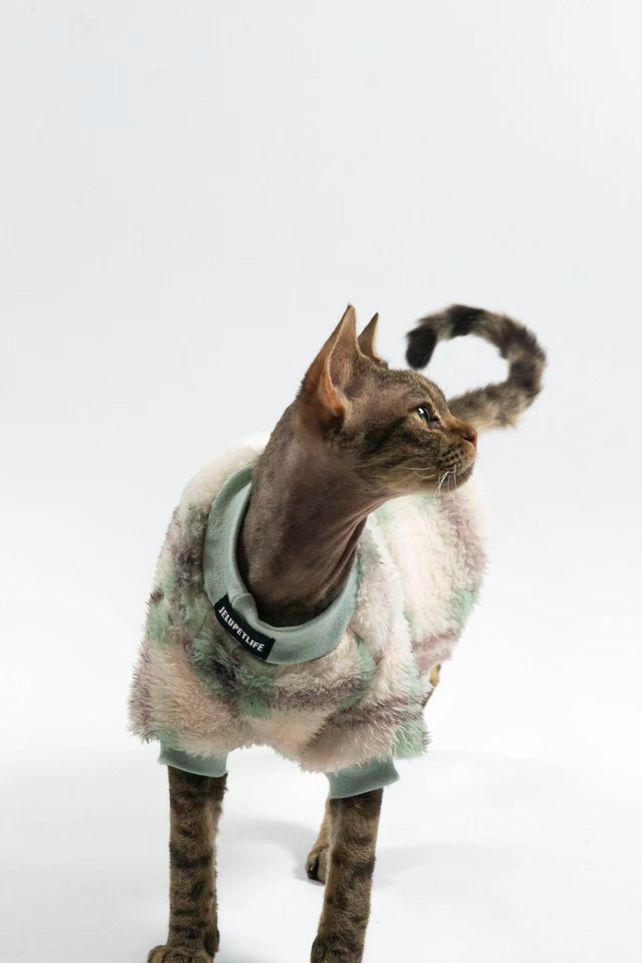 Hairless Cat Clothing: Sphynx & Devon Rex — Reversible, Soft Cotton Fleece for Warmth and Comfort (Winter Edition)