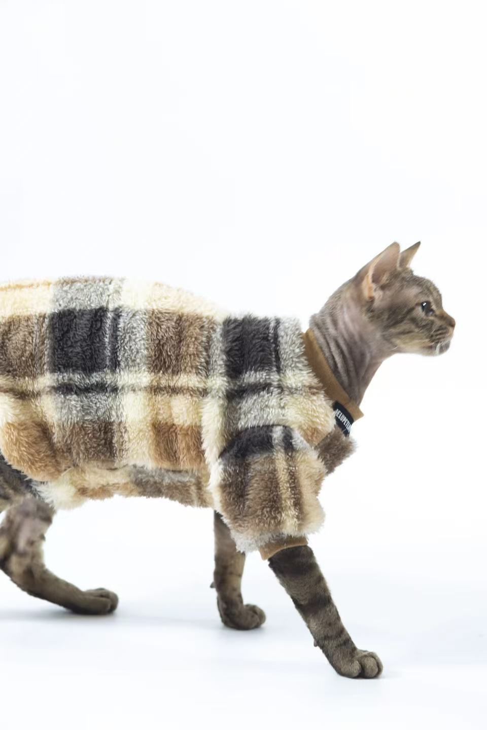 Hairless Cat Clothing: Sphynx & Devon Rex — Reversible, Soft Cotton Fleece for Warmth and Comfort (Winter Edition)
