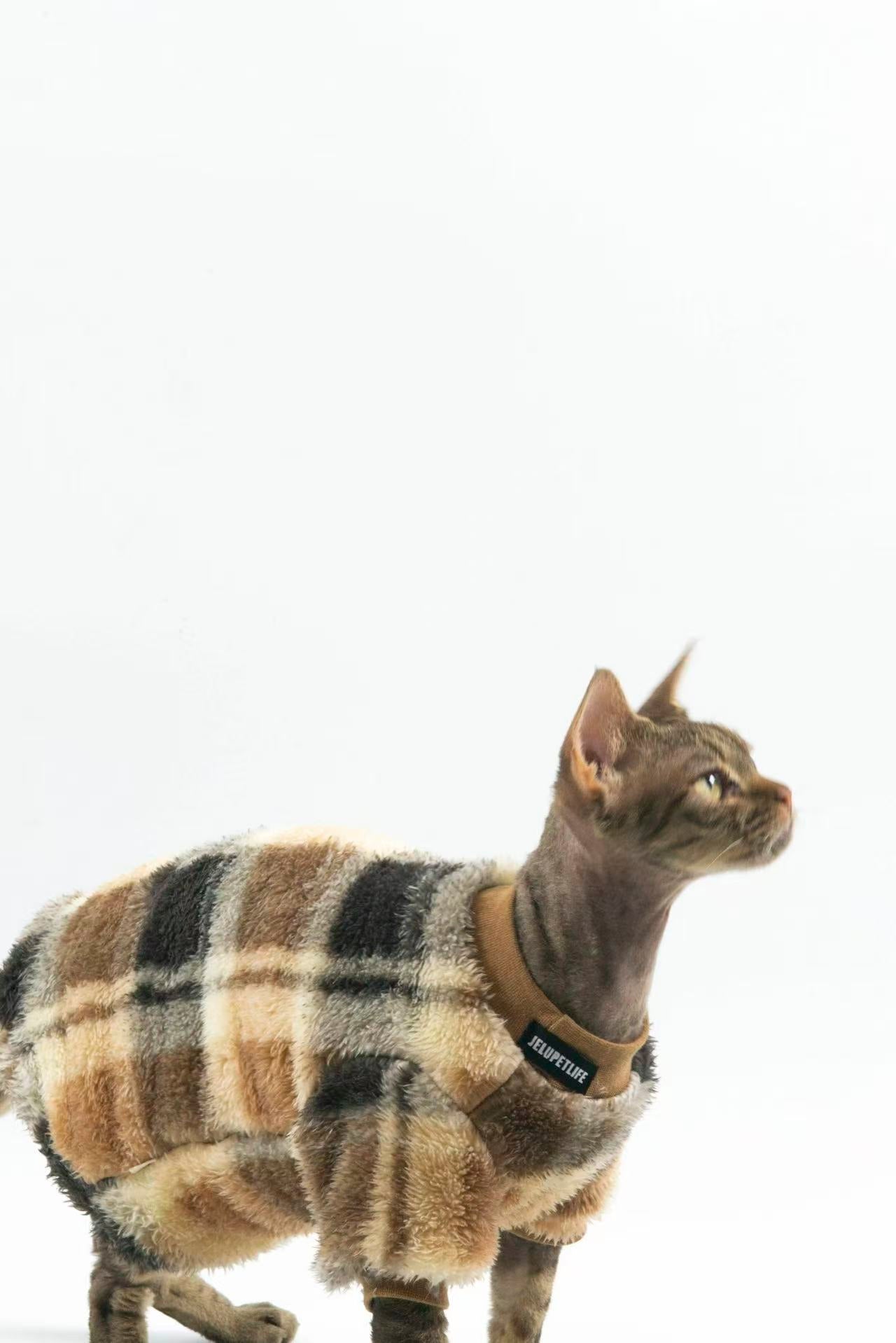 Hairless Cat Clothing: Sphynx & Devon Rex — Reversible, Soft Cotton Fleece for Warmth and Comfort (Winter Edition)