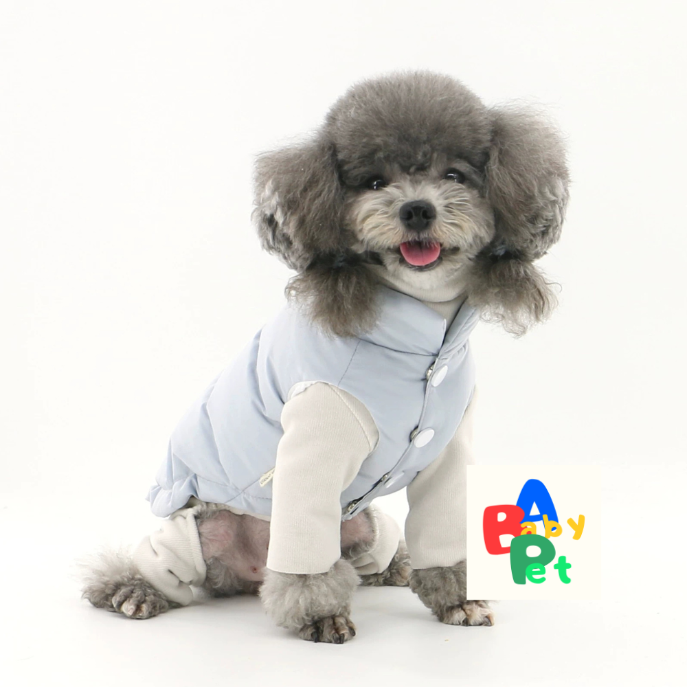 Original Pet Autumn/Winter Thick Sleeveless Adjustable Down Jacket, Warm Teddy Vest for Cats