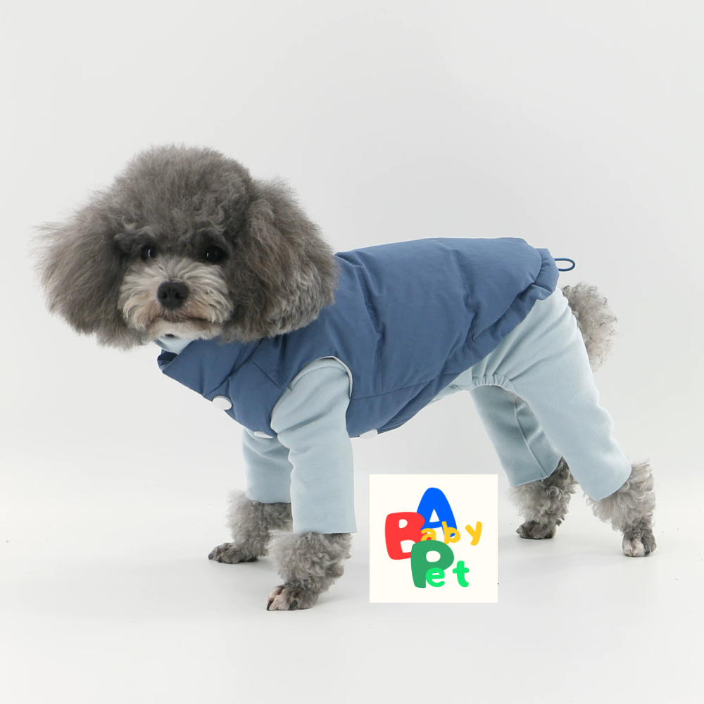 Original Pet Autumn/Winter Thick Sleeveless Adjustable Down Jacket, Warm Teddy Vest for Cats