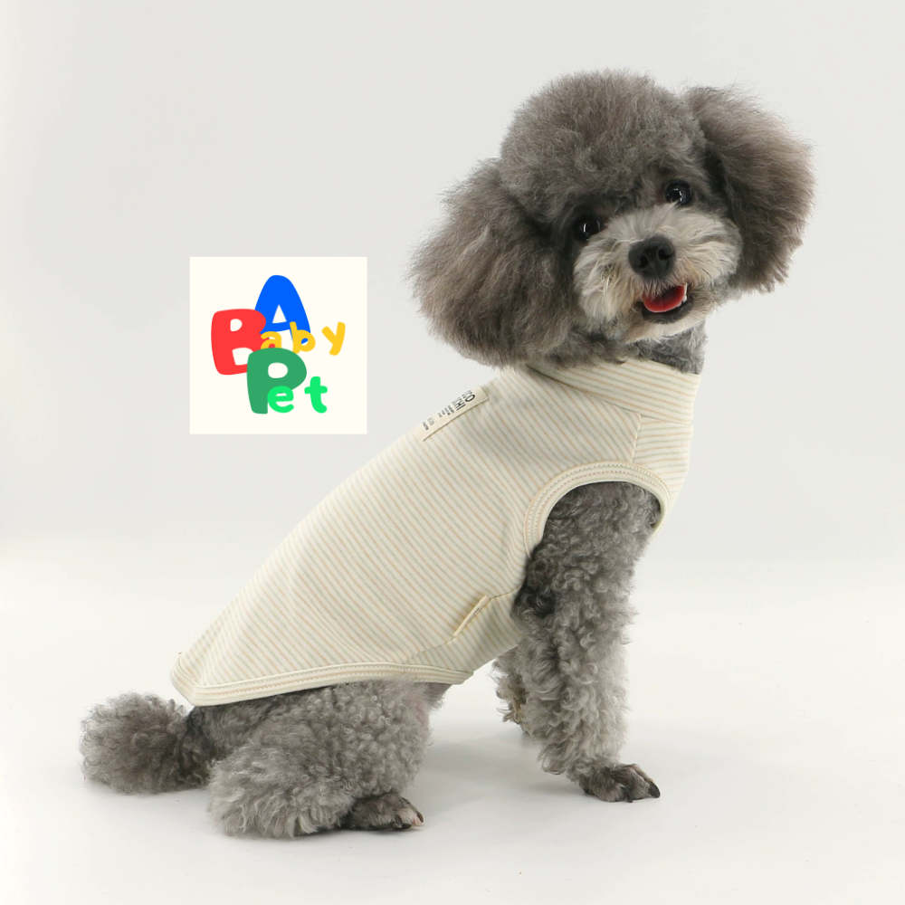 Original Spring/Autumn Pure Cotton Striped Dog Vest for Teddy Bears