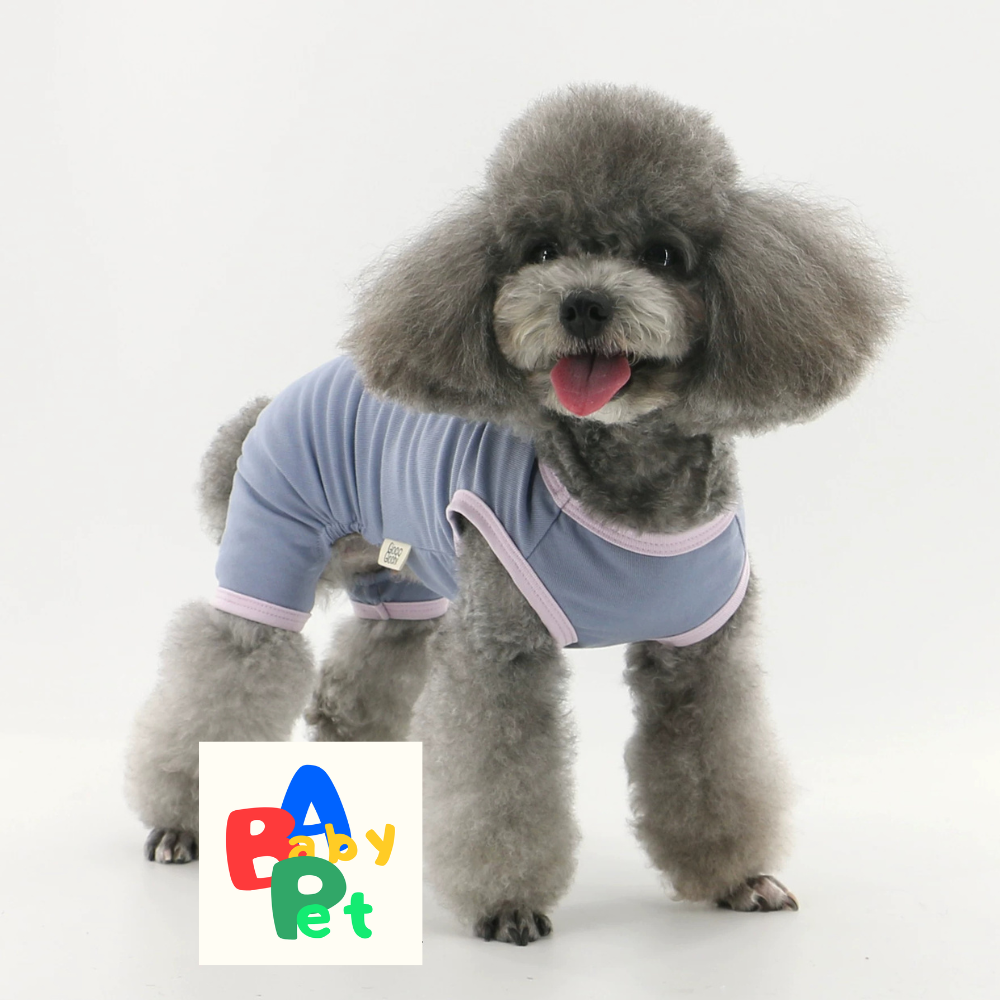 Summer Cooling Cotton Vest for Teddy Dogs (Post-Spaying/Neutering)