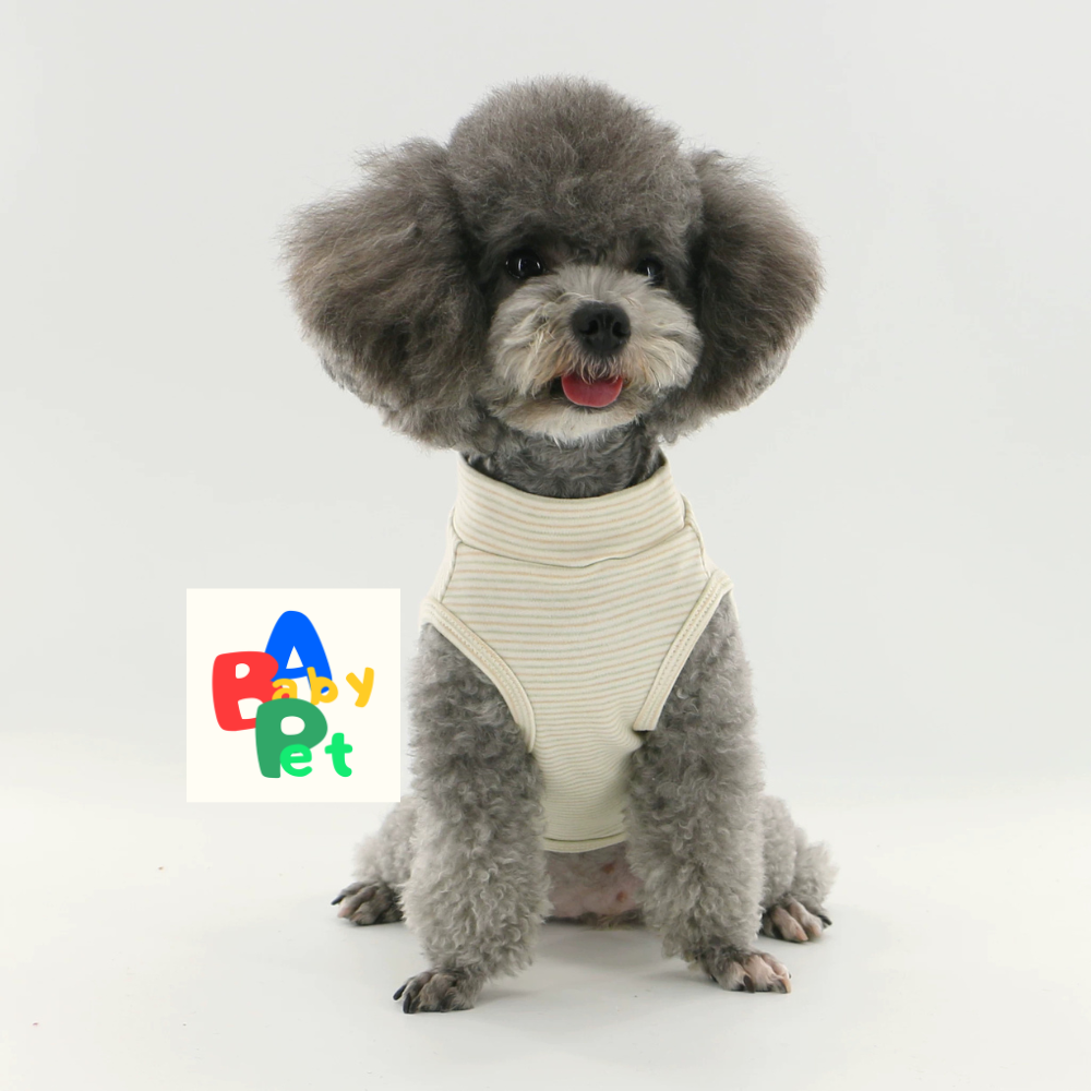 Original Spring/Autumn Pure Cotton Striped Dog Vest for Teddy Bears