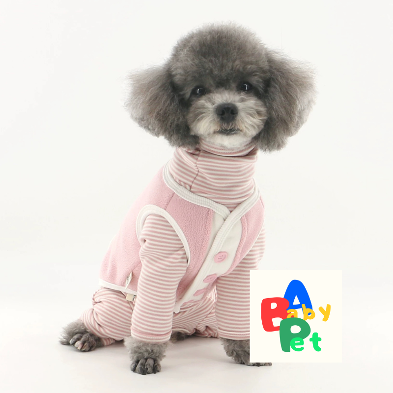 Thick Fleece/Snow Fox Fleece Vest for Pets, Color Blocking, Extra Thick, Suitable for Cats, Dogs, and Teddy Bears (Vest Only)