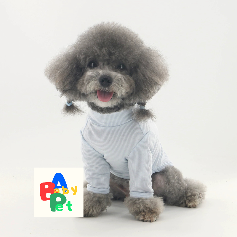 Original pet spring/summer lightweight super stretchy and soft ribbed vest for Teddy, Bichon, and Schnauzer