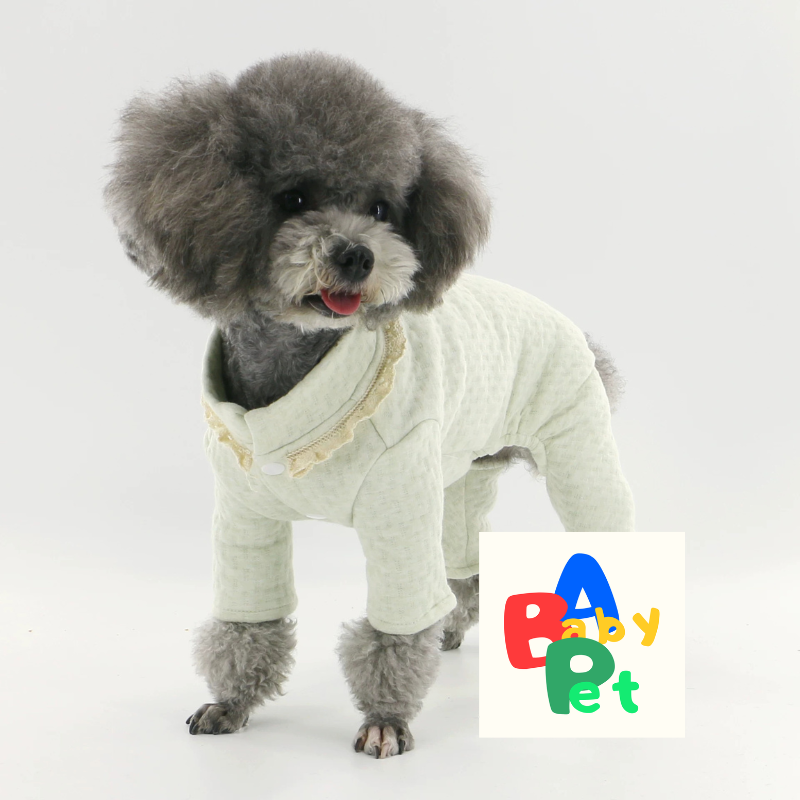 Original Spring/Autumn Thick Cotton-Padded Four-Legged Dog Teddy Onesie