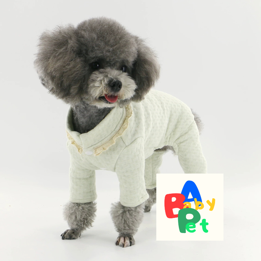 Original Spring/Autumn Thick Cotton-Padded Four-Legged Dog Teddy Onesie