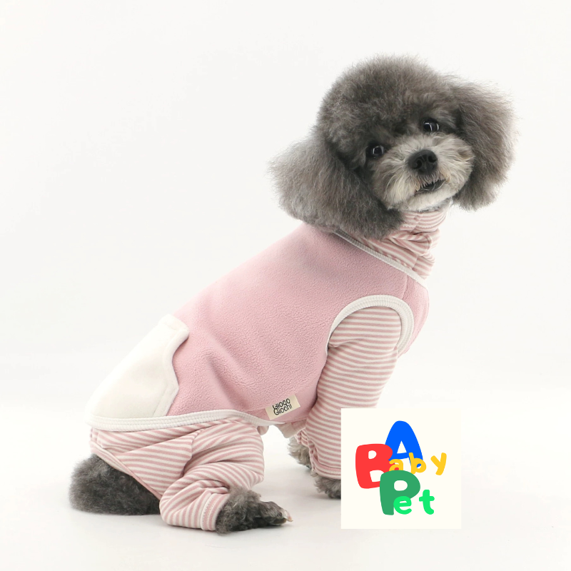 Thick Fleece/Snow Fox Fleece Vest for Pets, Color Blocking, Extra Thick, Suitable for Cats, Dogs, and Teddy Bears (Vest Only)
