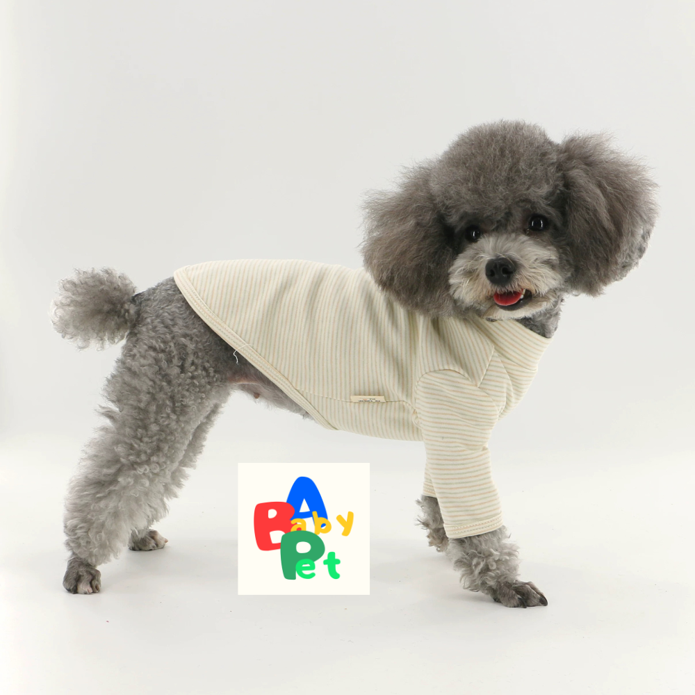 Original Spring/Autumn Pure Cotton Striped Dog Vest for Teddy Bears