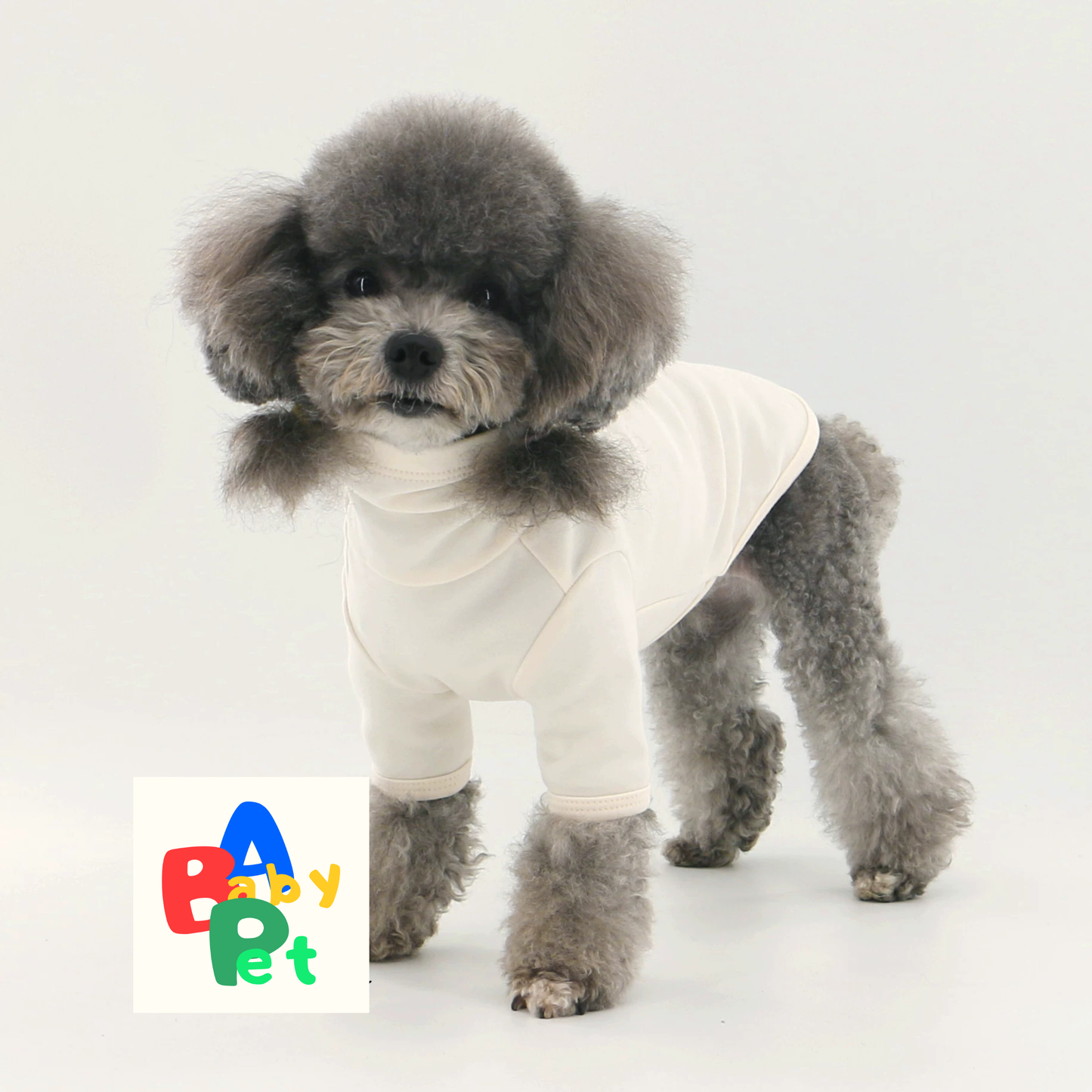 Pet Spring and Autumn Thin Pure Cotton Super Soft High Neck Round Neck Basic Base Shirt Teddy Dog T-shirt