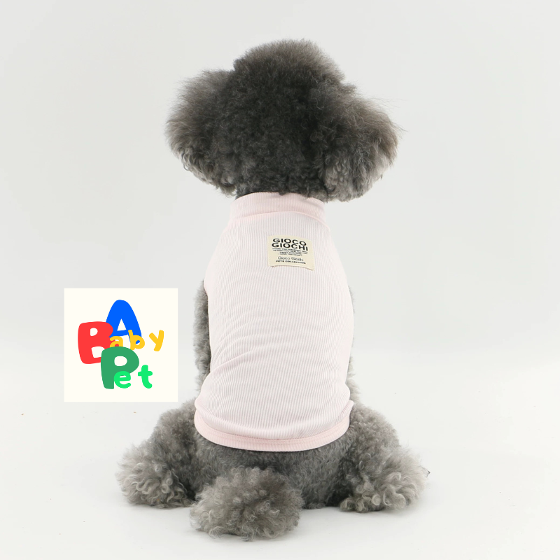 Original pet spring/summer lightweight super stretchy and soft ribbed vest for Teddy, Bichon, and Schnauzer