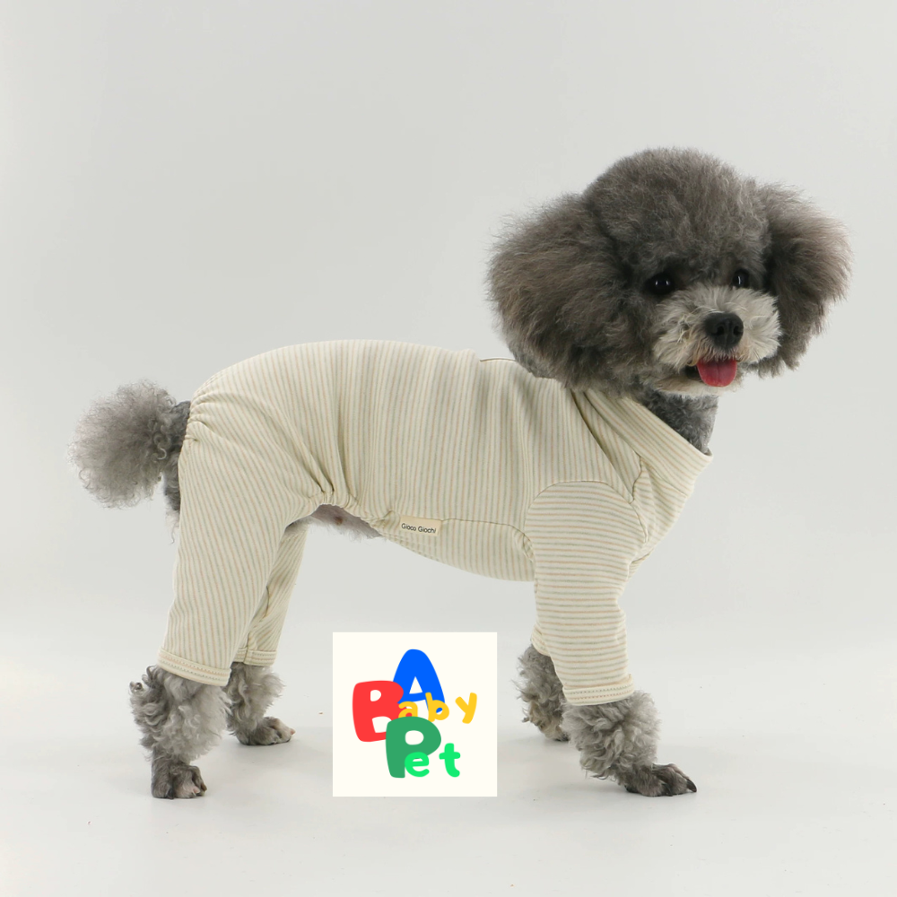Original Spring/Autumn Pure Cotton Striped Dog Vest for Teddy Bears