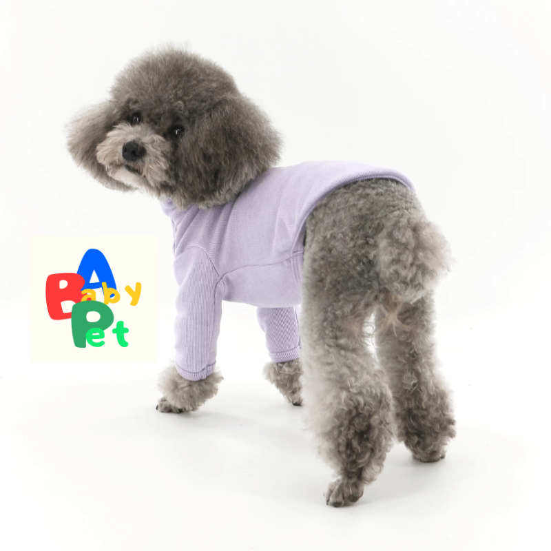 Thick, extra-soft, warm turtleneck base layer for pets in autumn and winter