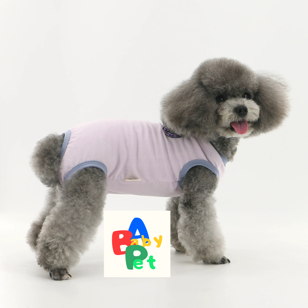 Summer Cooling Cotton Vest for Teddy Dogs (Post-Spaying/Neutering)