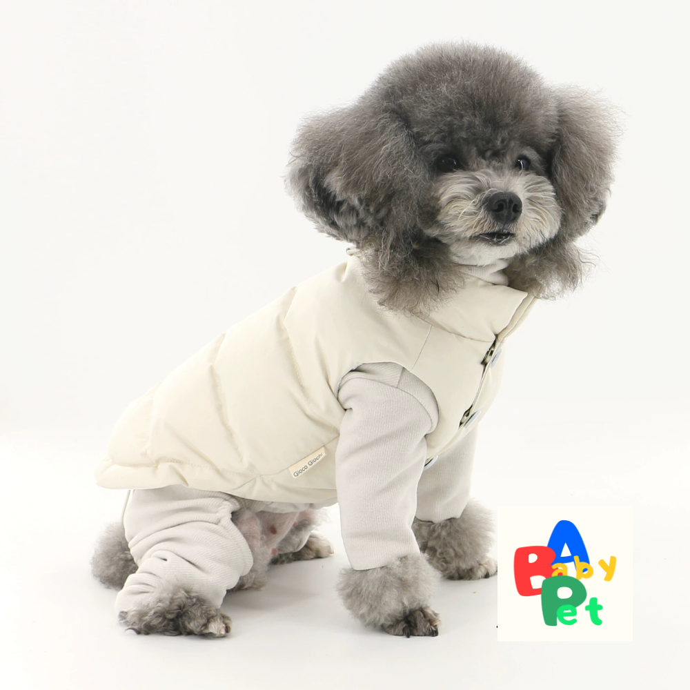 Original Pet Autumn/Winter Thick Sleeveless Adjustable Down Jacket, Warm Teddy Vest for Cats