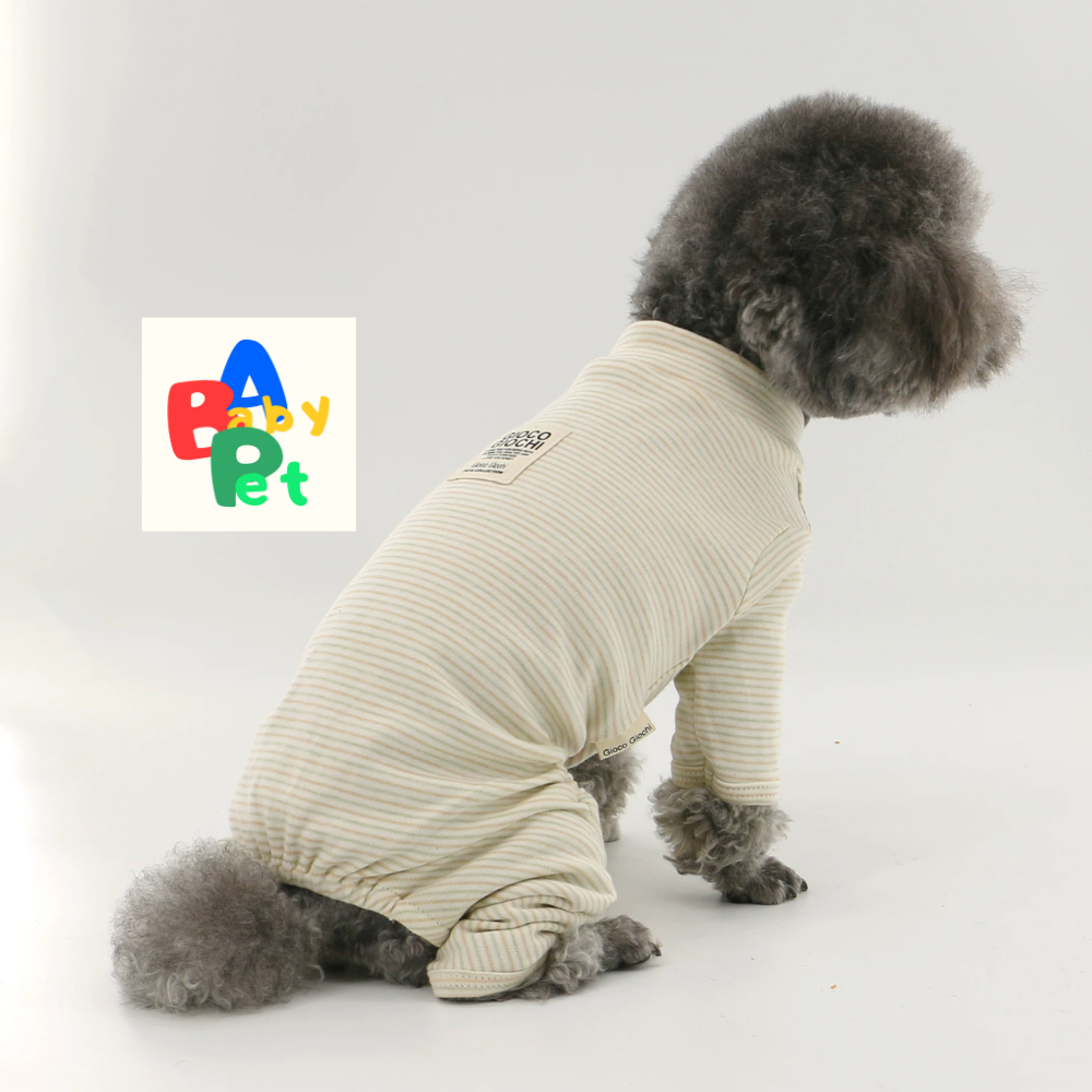 Original Spring/Autumn Pure Cotton Striped Dog Vest for Teddy Bears