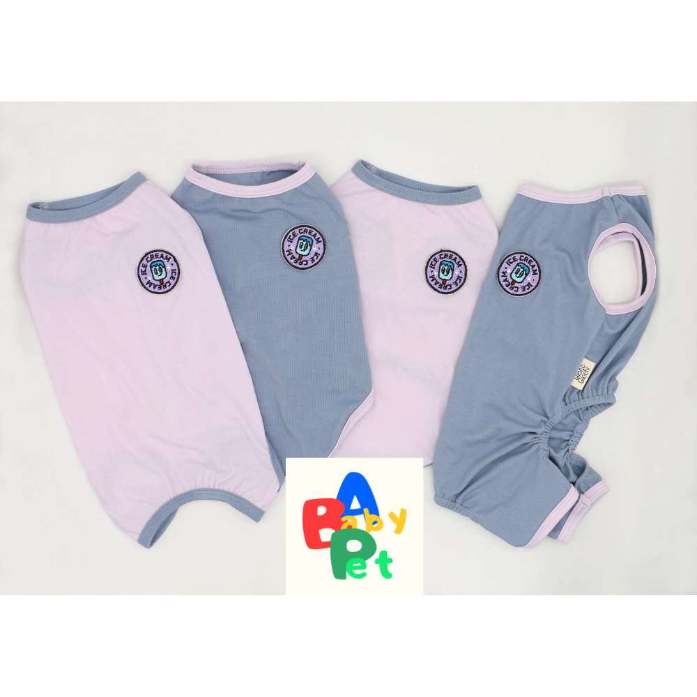 Summer Cooling Cotton Vest for Teddy Dogs (Post-Spaying/Neutering)