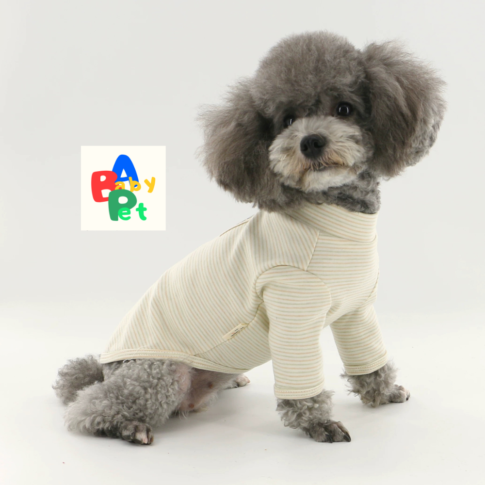 Original Spring/Autumn Pure Cotton Striped Dog Vest for Teddy Bears