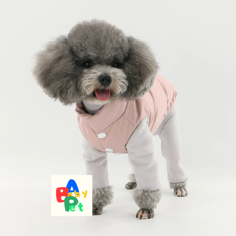 Original Pet Autumn/Winter Thick Sleeveless Adjustable Down Jacket, Warm Teddy Vest for Cats