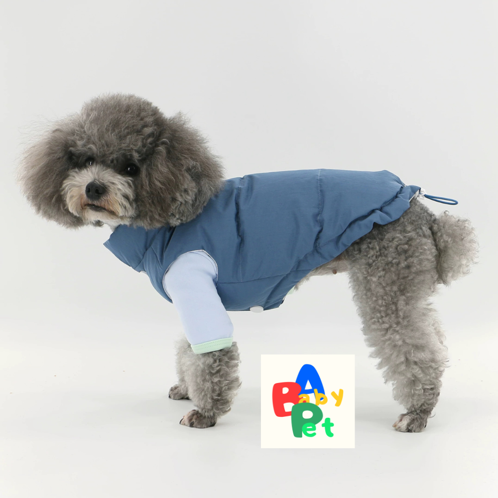 Original Pet Autumn/Winter Thick Sleeveless Adjustable Down Jacket, Warm Teddy Vest for Cats