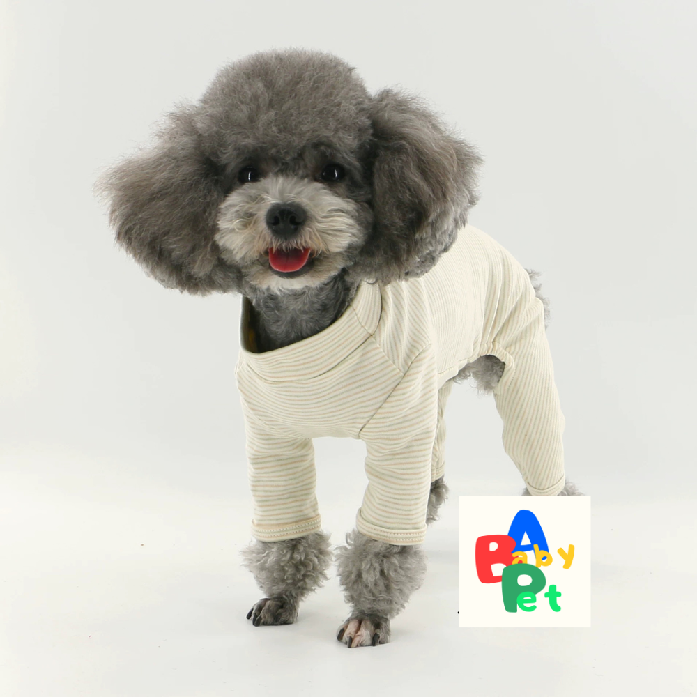 Original Spring/Autumn Pure Cotton Striped Dog Vest for Teddy Bears