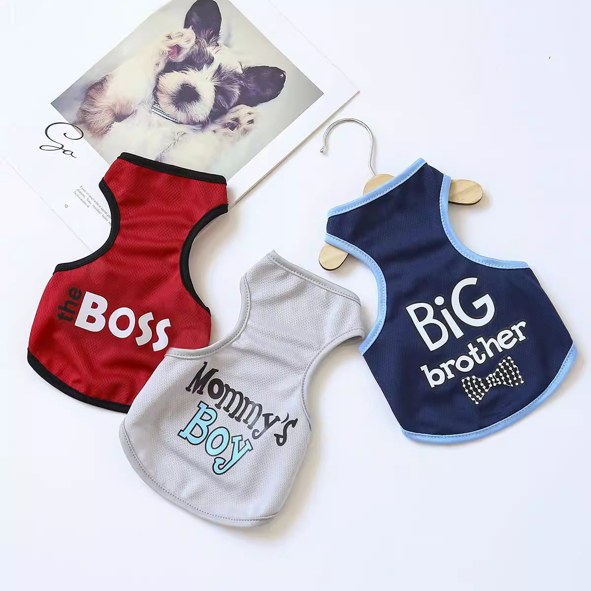 Summer Lightweight Printed Vest for Dogs — Summer Pet Clothing for Cats, Corgis, Poodles, and Puppies