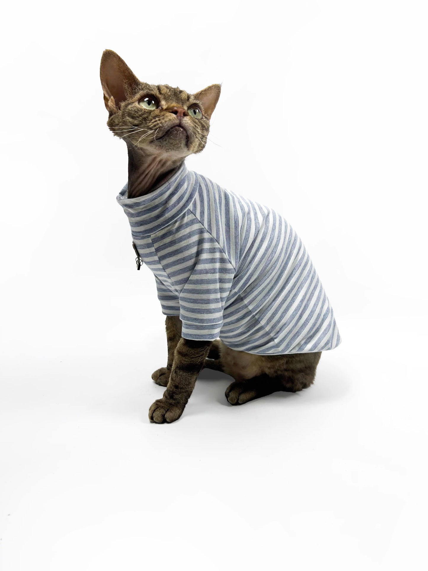Spring/Summer Hairless Cat Clothes, Sphinx Devon Baby Skin-Friendly Pullover Sweatshirt, Soft Pure Cotton
