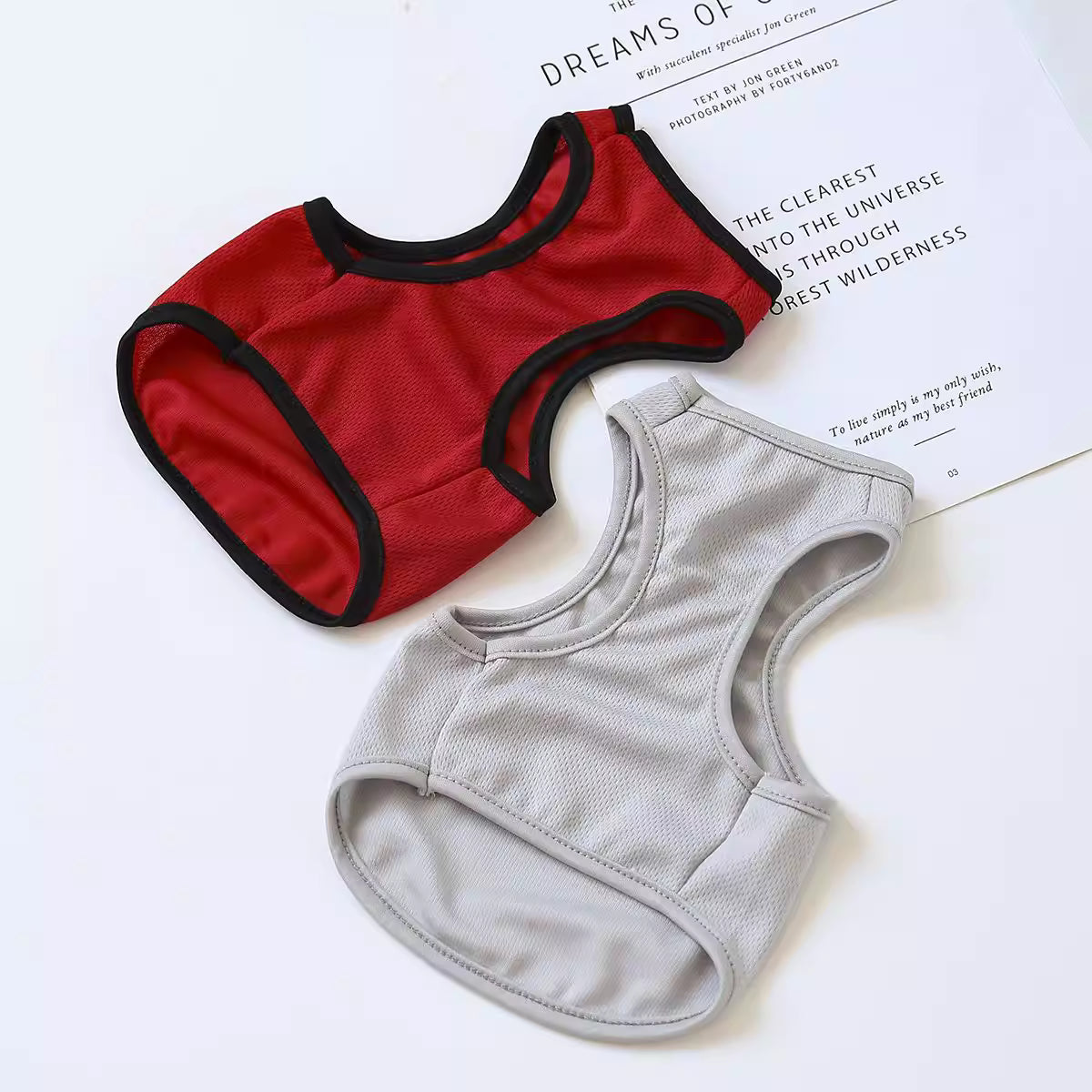 Summer Lightweight Printed Vest for Dogs — Summer Pet Clothing for Cats, Corgis, Poodles, and Puppies